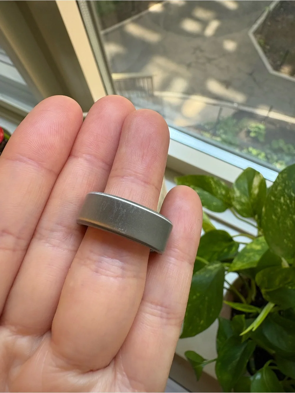 Oura Ring 4 Brushed Silver size 7